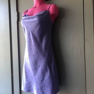 Forever 21 Lavender Chemise with Lightening Bolts Design